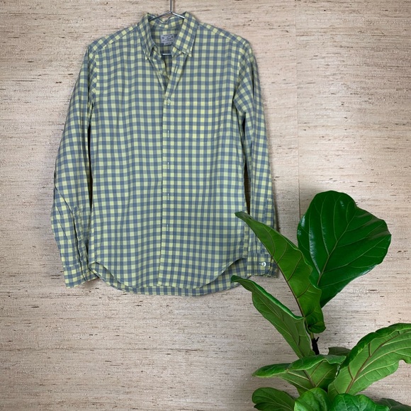 J.Crew Light Weight Tailored Check Button Down - Picture 3 of 8